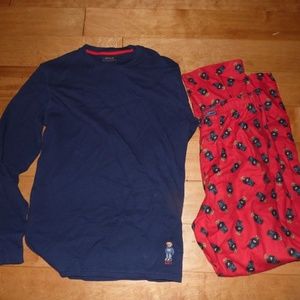 polo teddy bear pajamas